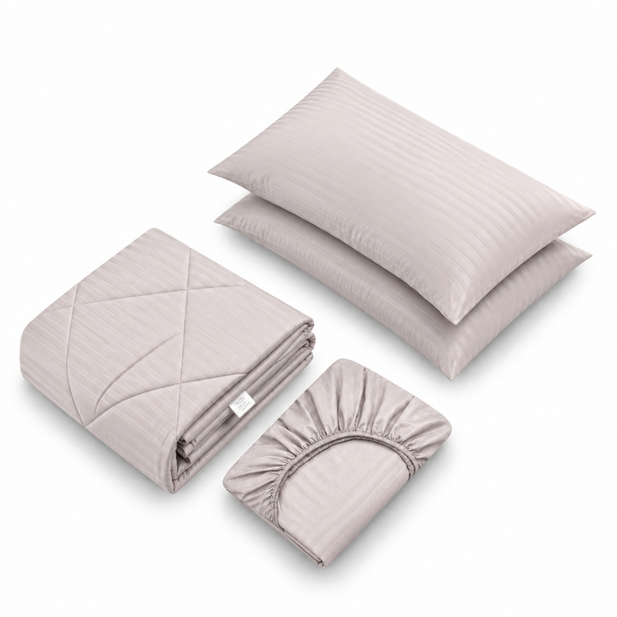 Basic Espresso Plain 4pc Sheet Set