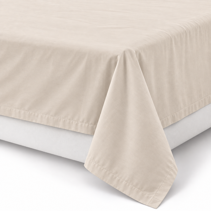 Super Soft Oat 4pc Flat Sheet Set