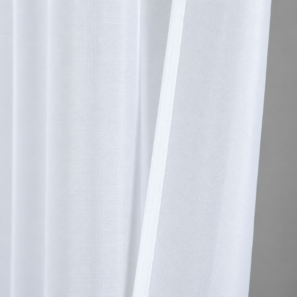 Sol White Sheer Set of 2 Curtains