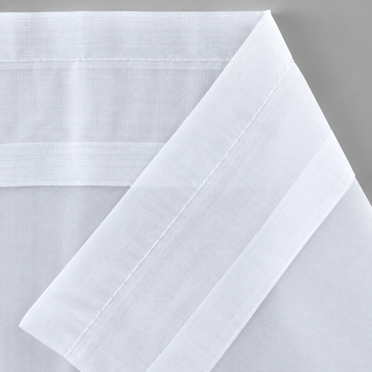 Sol White Sheer Set of 2 Curtains