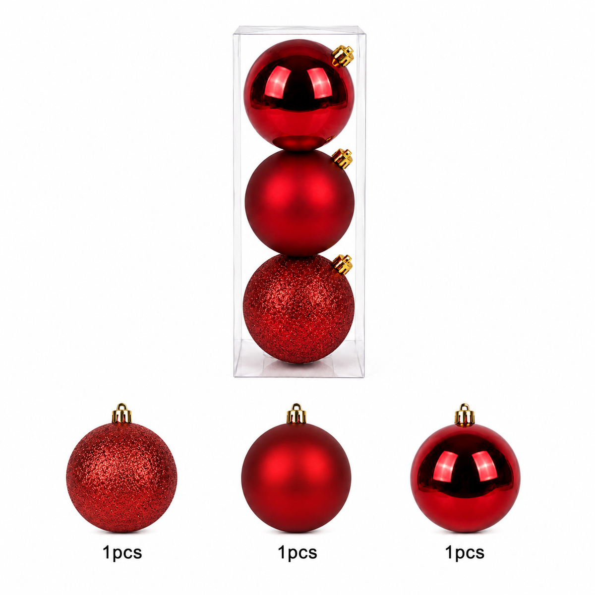 Yule Red 15cm 3pc