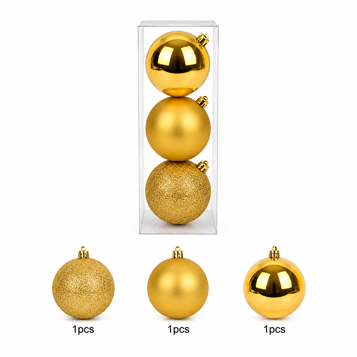 Yule Gold 15cm 3pc