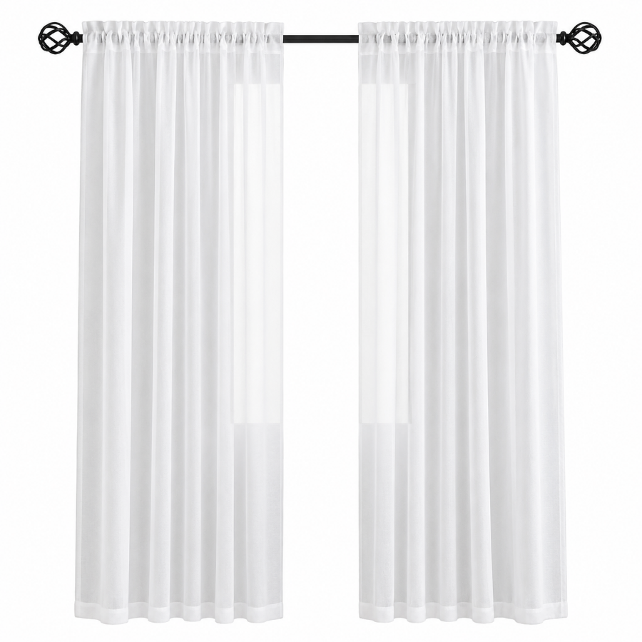 Sima Sheer Set of 2 Curtain