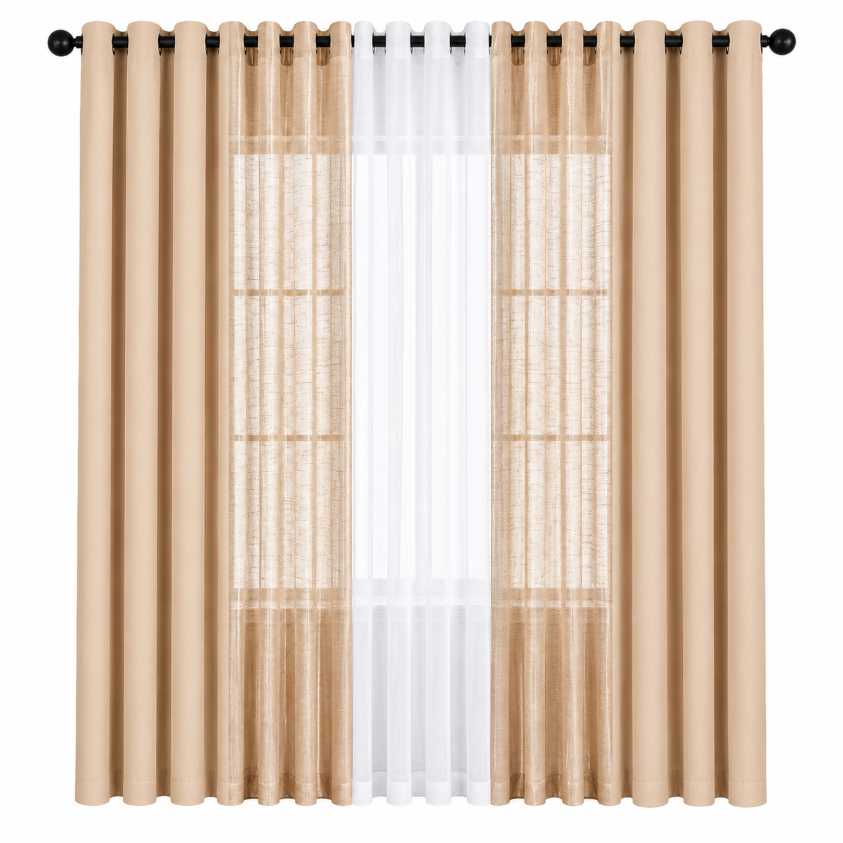 Berend Plain Set Of 5 Curtains