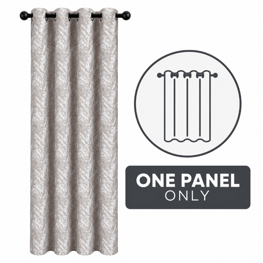 Ansell Coffee Jacquard Curtain