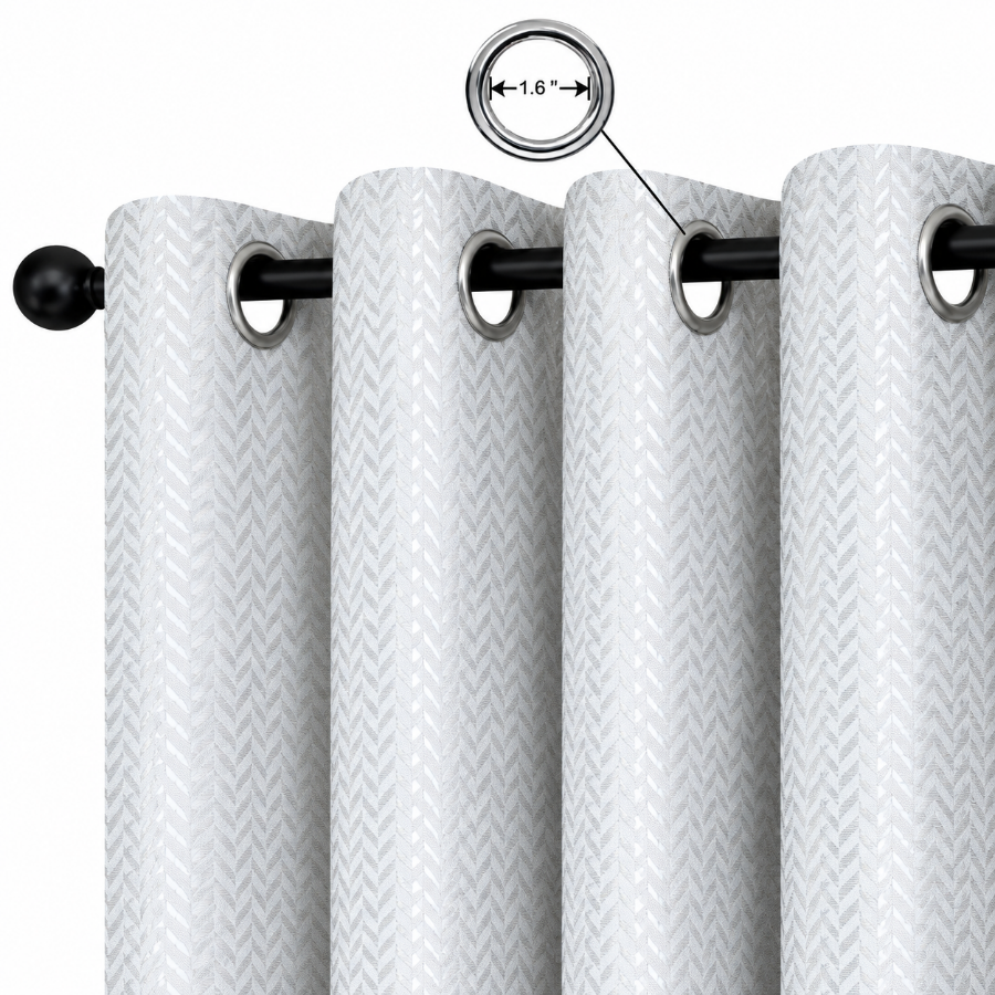 Aneta Pale Cream Crinkle Curtain