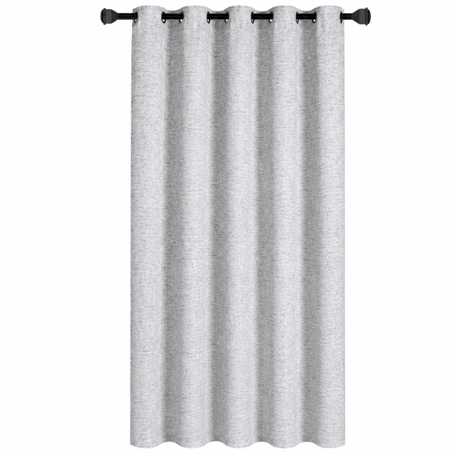 Adda Gray Faux Linen Curtain