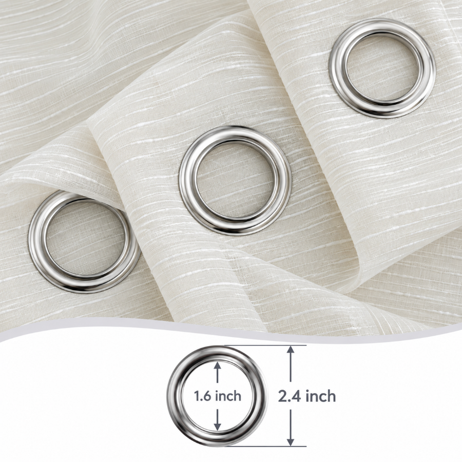 Benno Plain & Printed Set of 5 Curtains