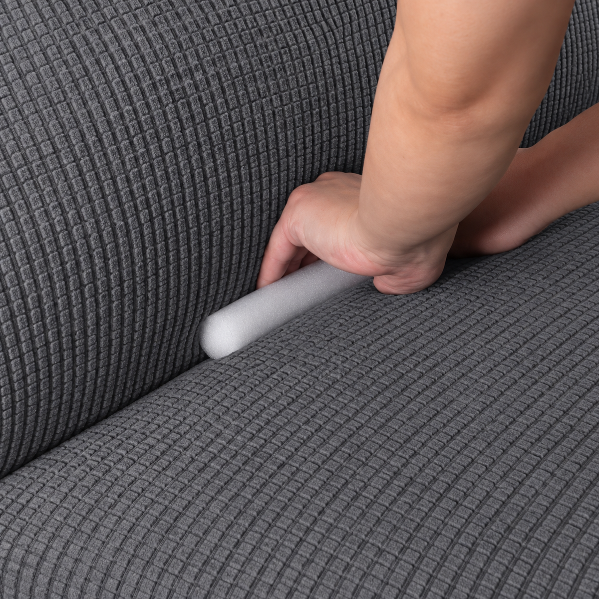 Stretchable Sofa Protector Gray
