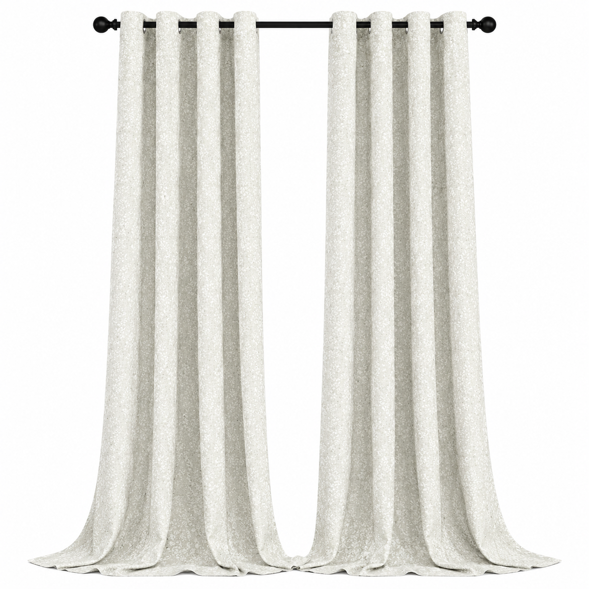 Blasi Cream Crinkle Curtain