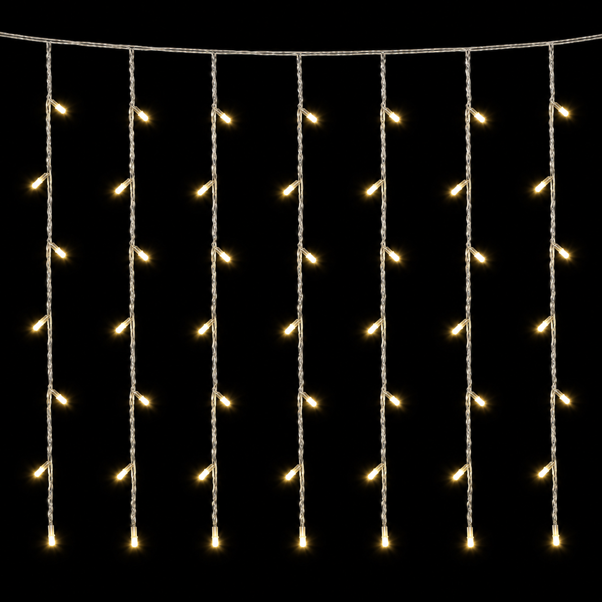 Christmas Curtain Lights 200LED Warmwhite with Flash