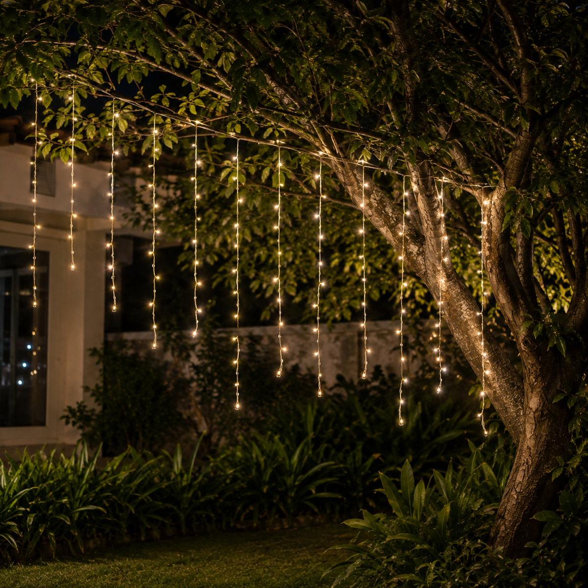 Christmas Curtain Lights 200LED Warmwhite with Flash