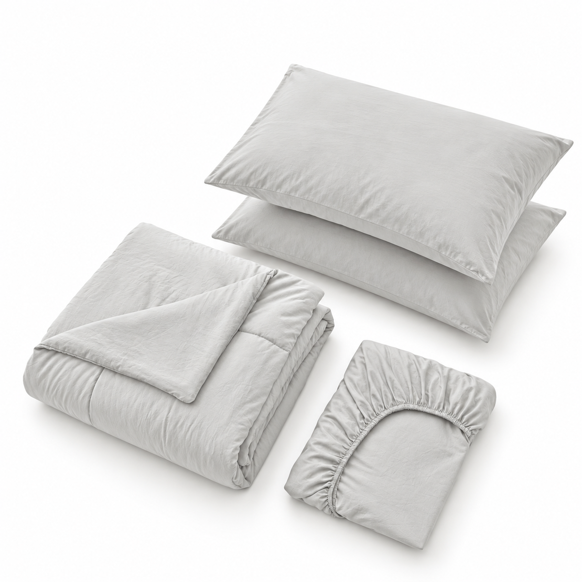 Super Soft Cloud Gray Bed In A Bag