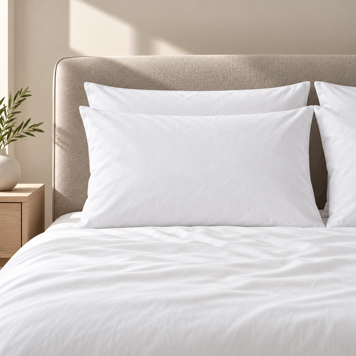 Super Soft White Pillowcases