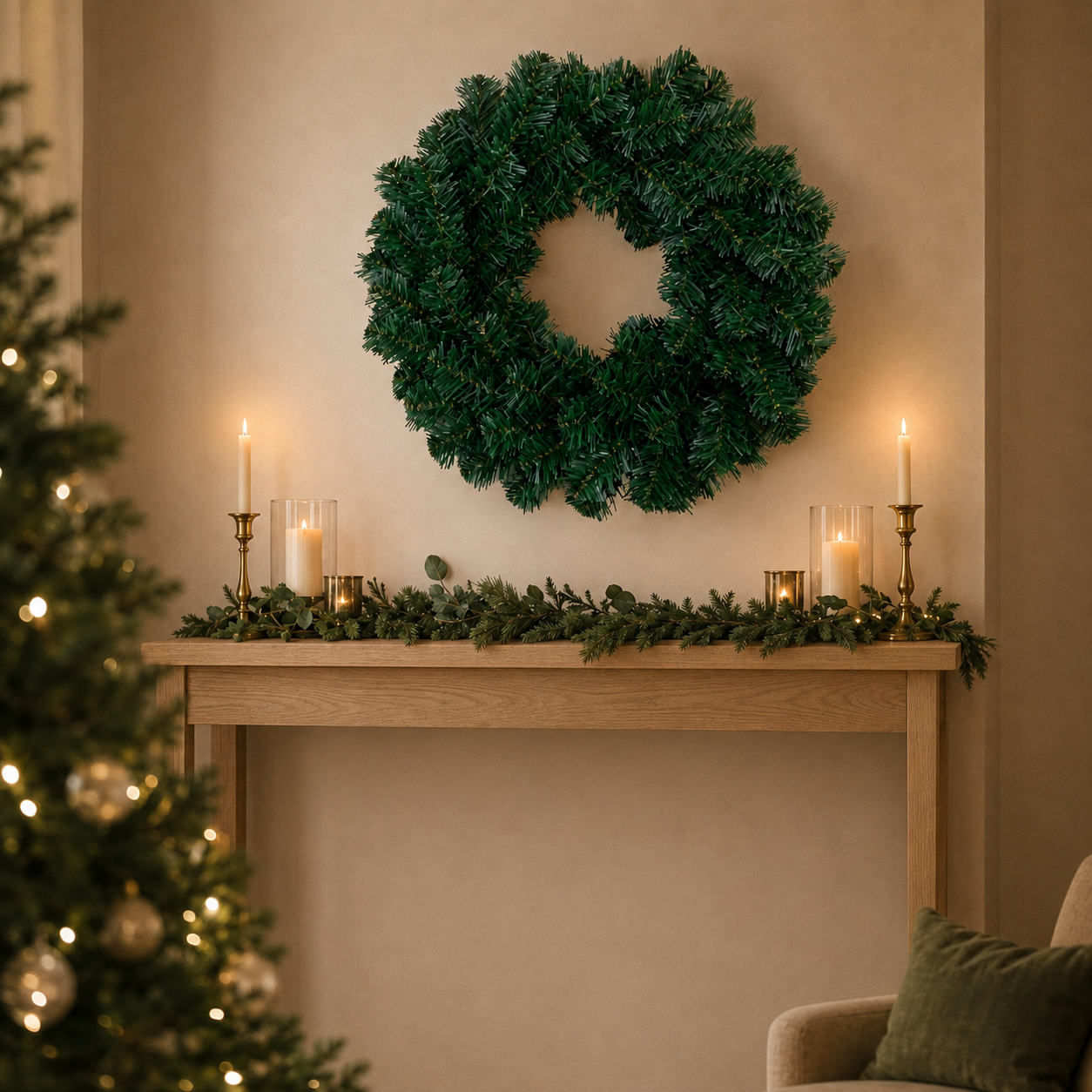 60cm Christmas Wreath 120 Tips