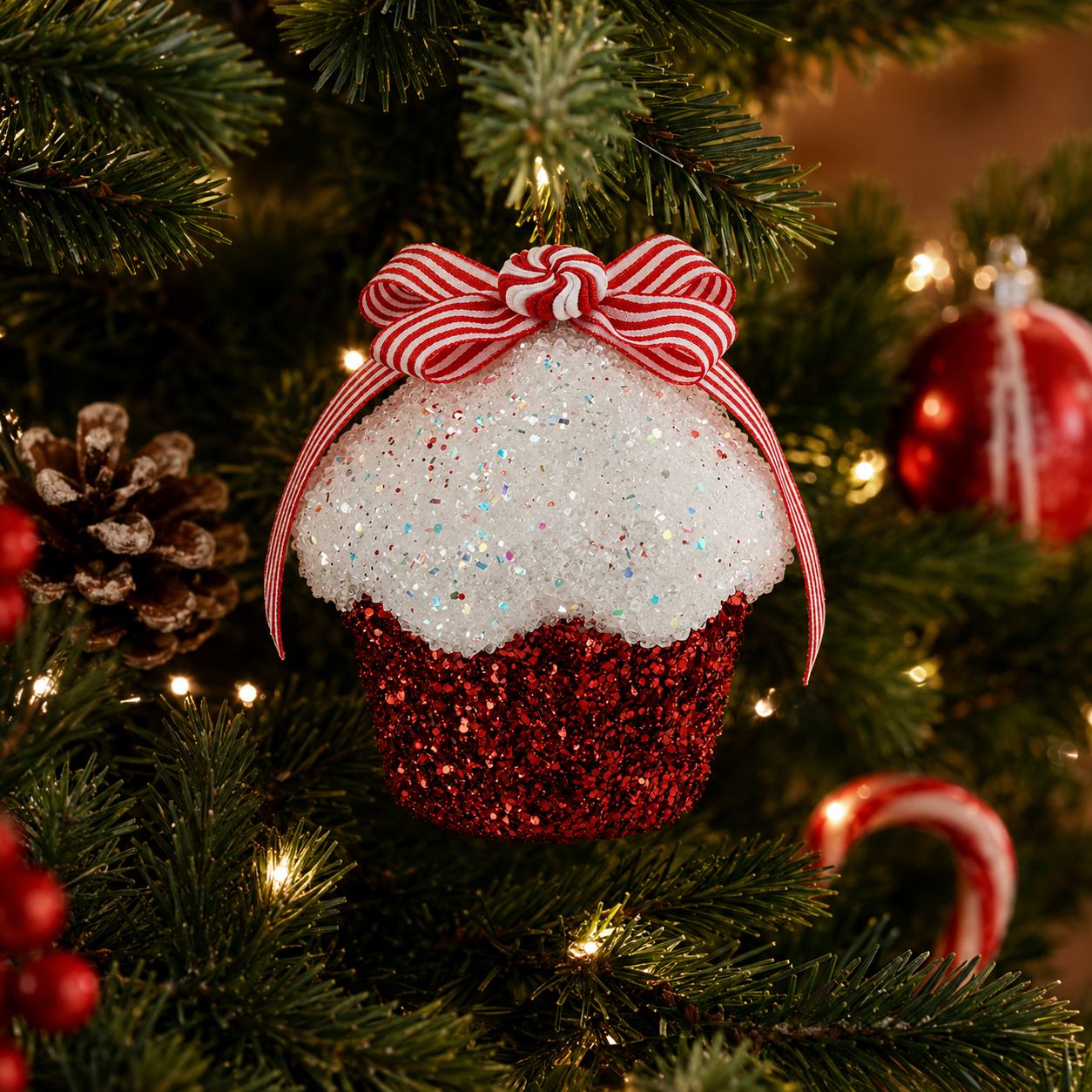 Cupcake Hanging Ornament 10cm