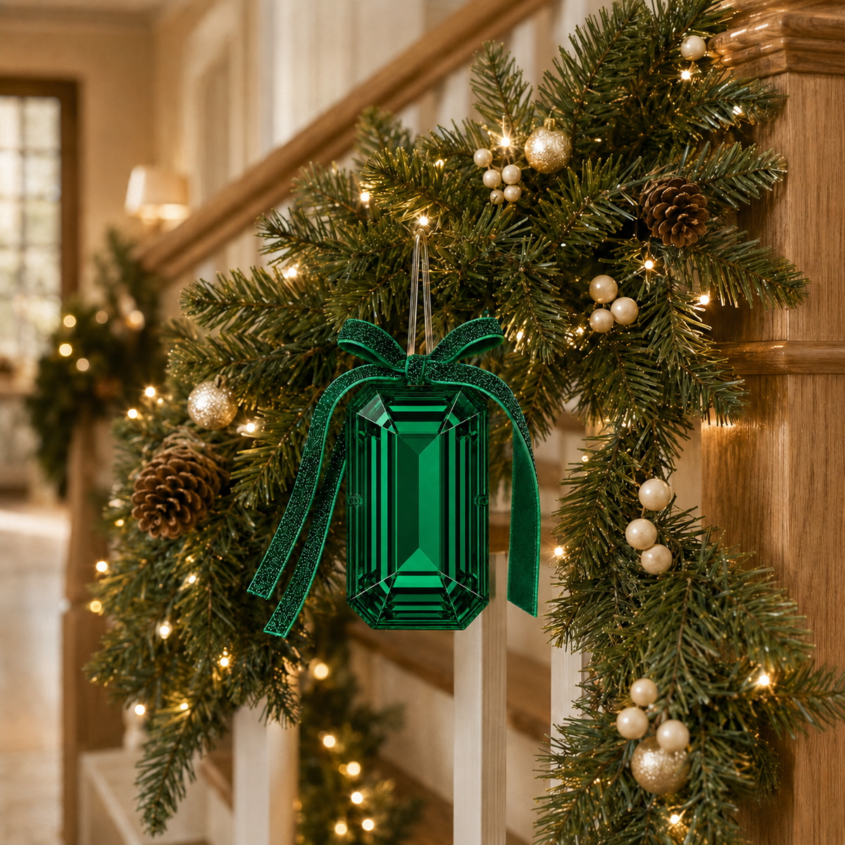 Royalty Emerald Christmas Ornament