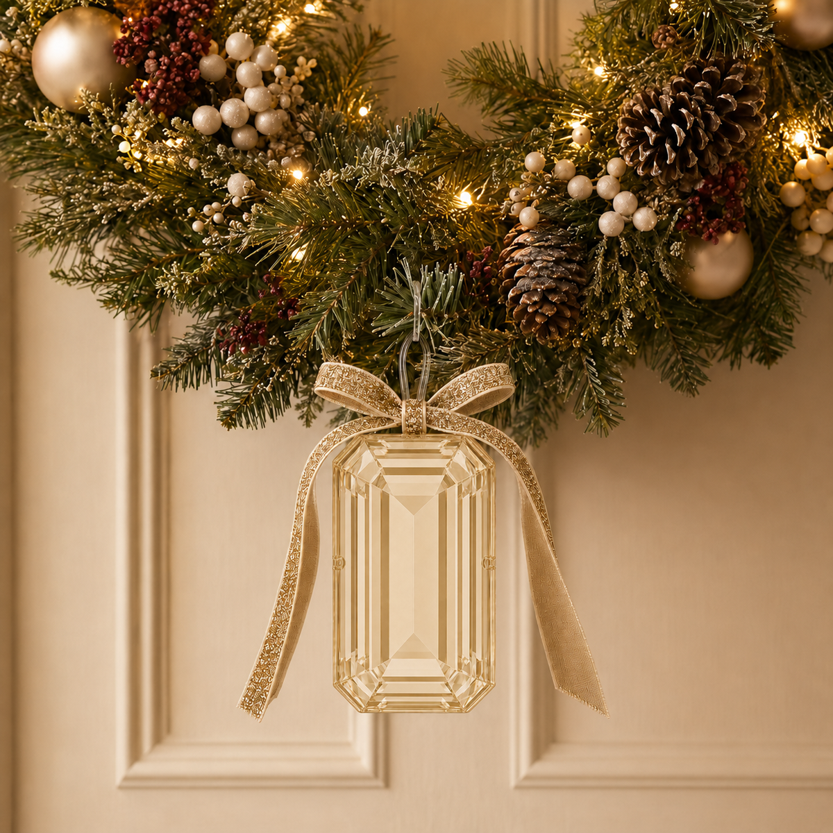 Royalty Yellow Topaz Christmas Ornament