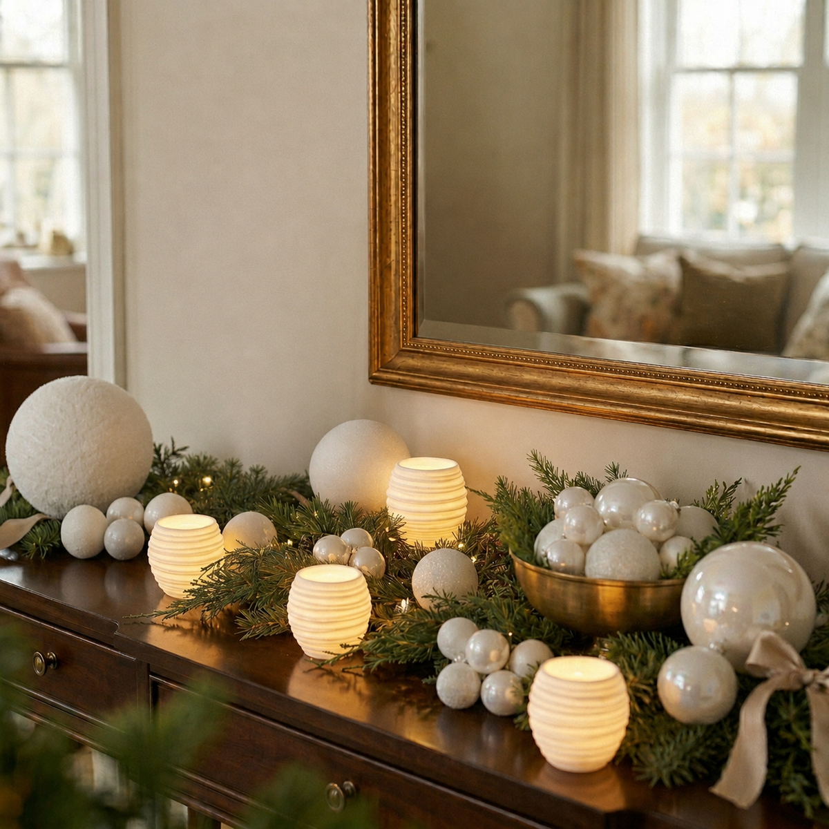 Yule White 15cm 3pc
