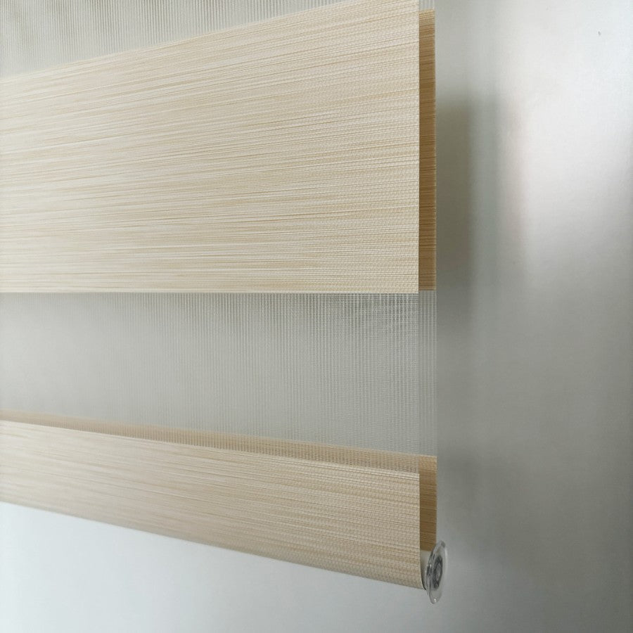 Beige Semi-Blackout Zebra Blinds