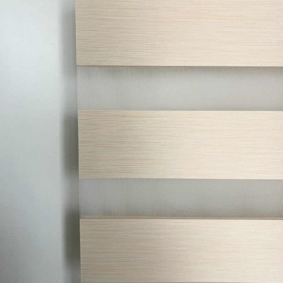 Beige Semi-Blackout Zebra Blinds