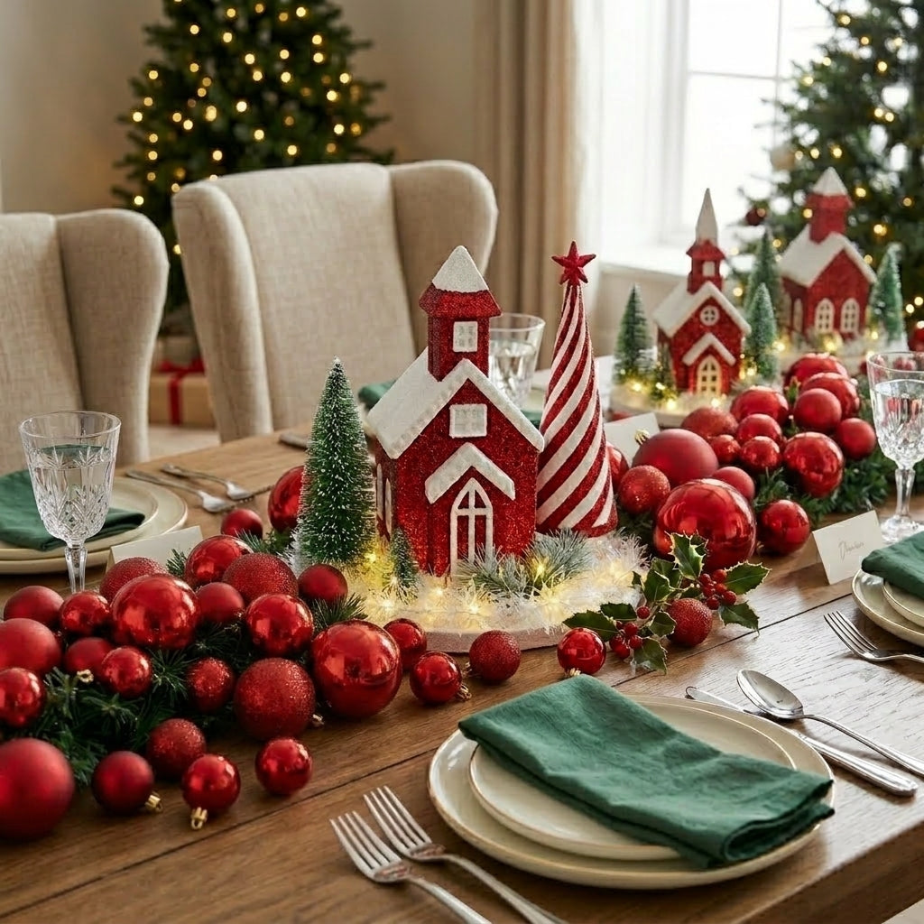 Yule Red 15cm 3pc