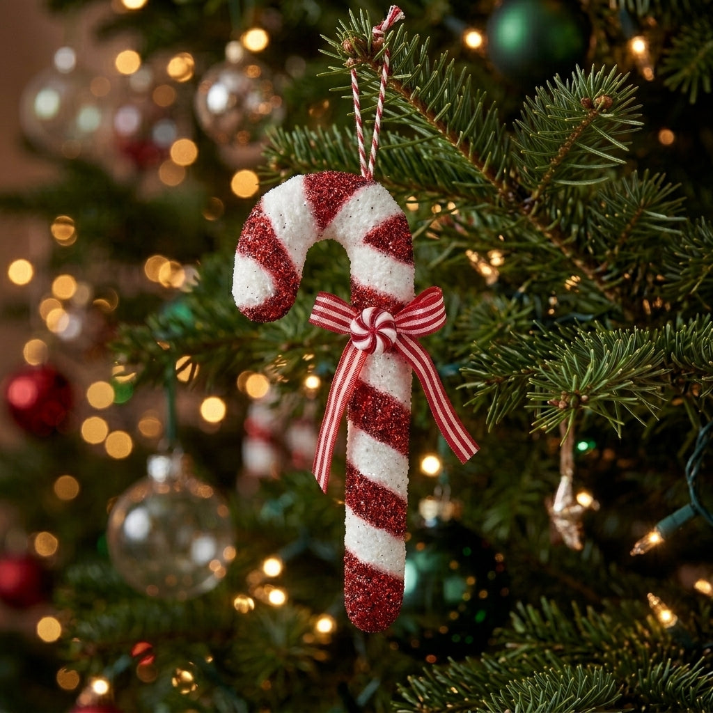 Candy Cane Hanging Ornament 25cm
