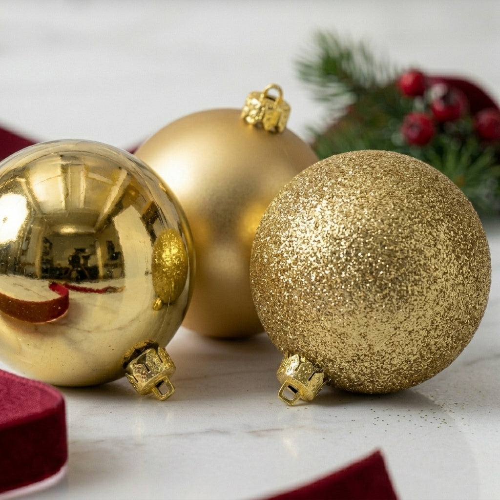 Yule Gold 15cm 3pc