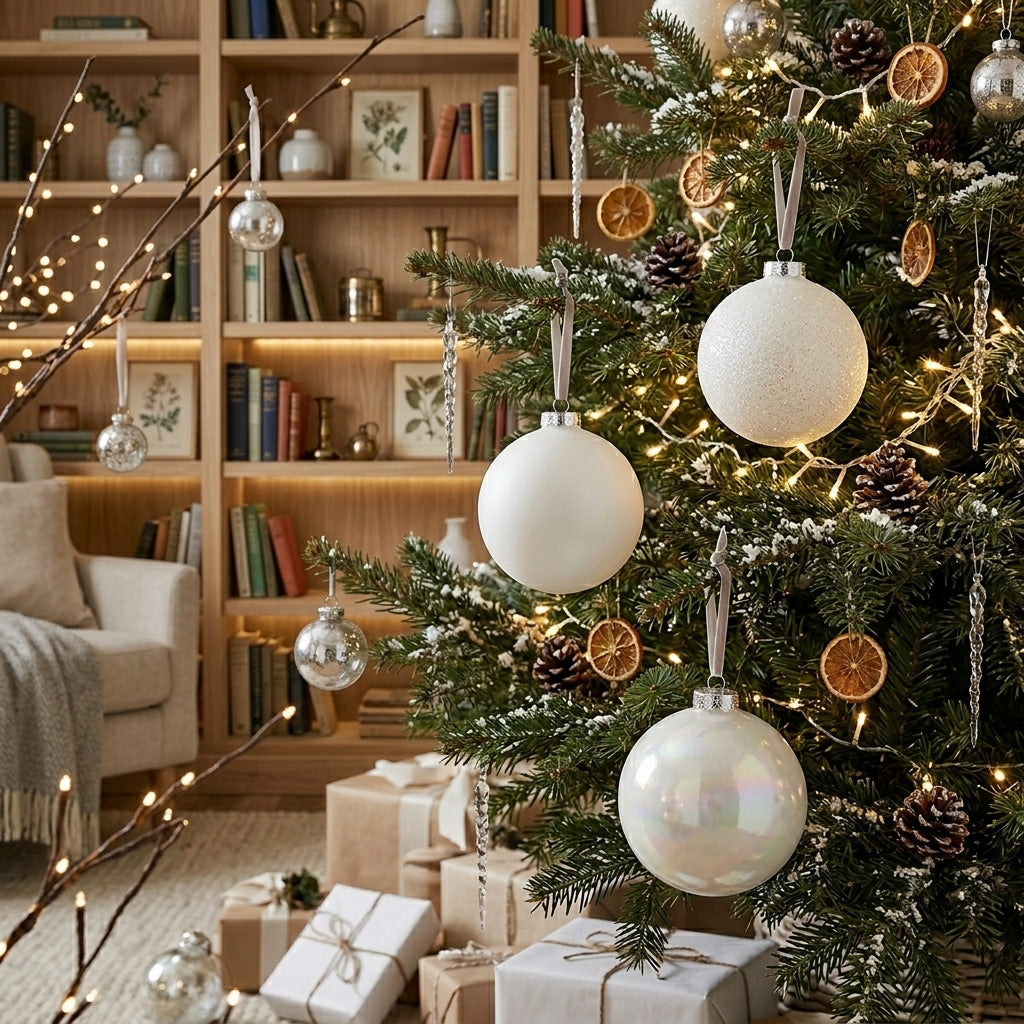 Yule White 15cm 3pc