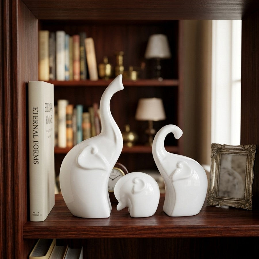 Lucky Trunk Elephant Set of 3