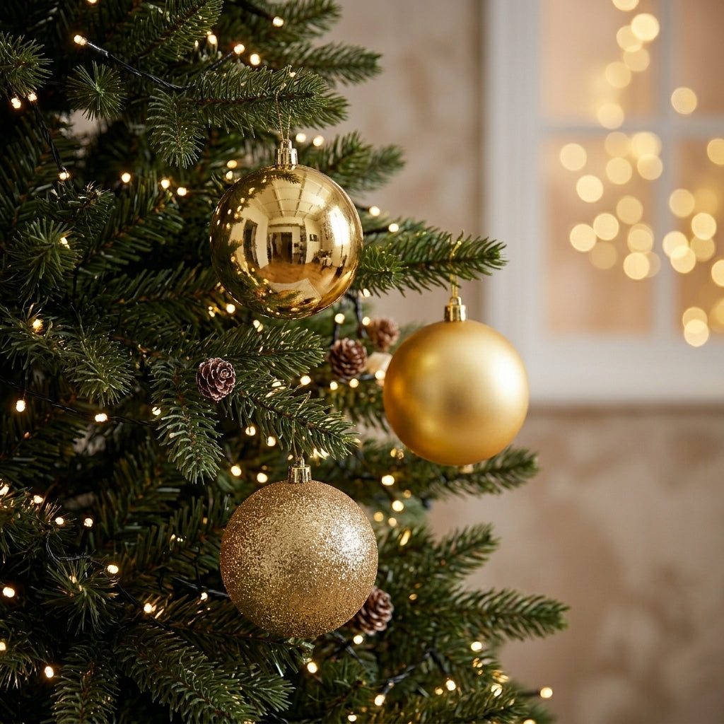 Yule Gold 15cm 3pc