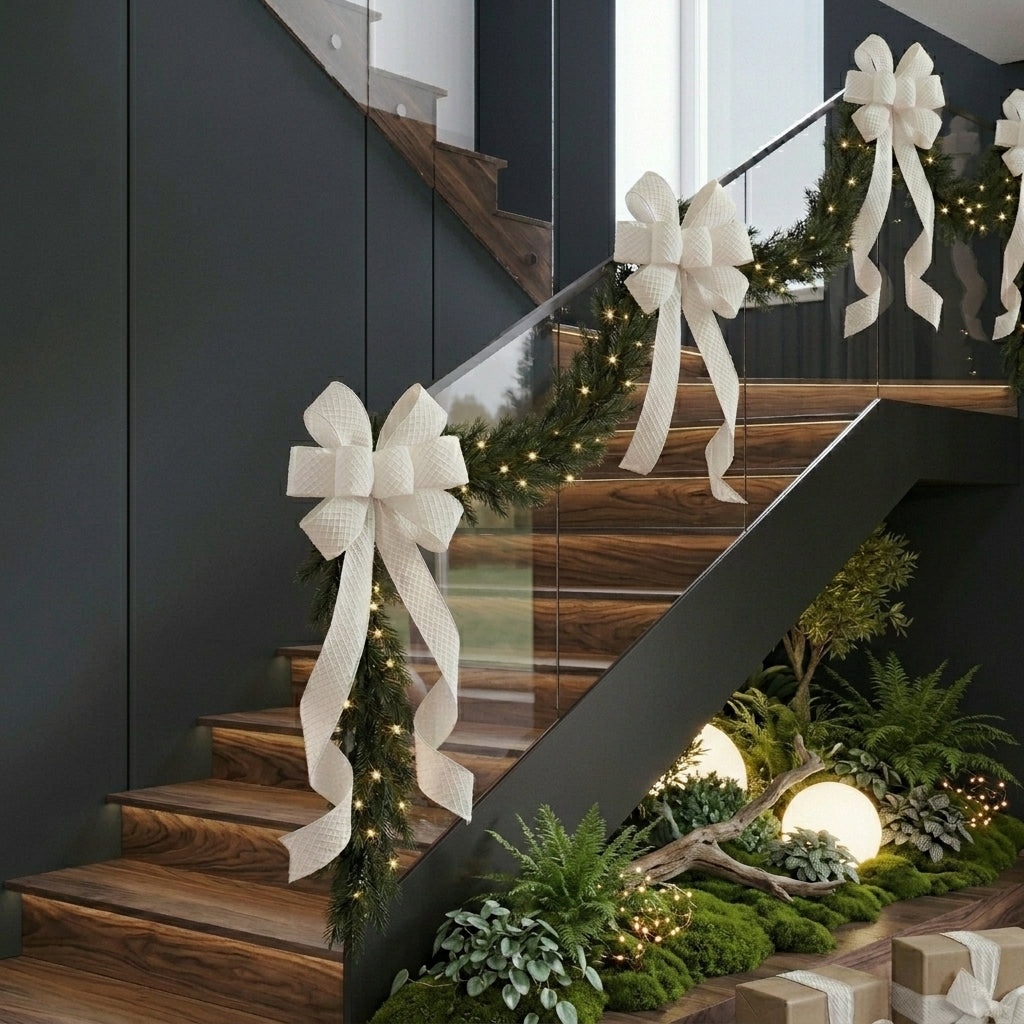 Winter Ribbon White