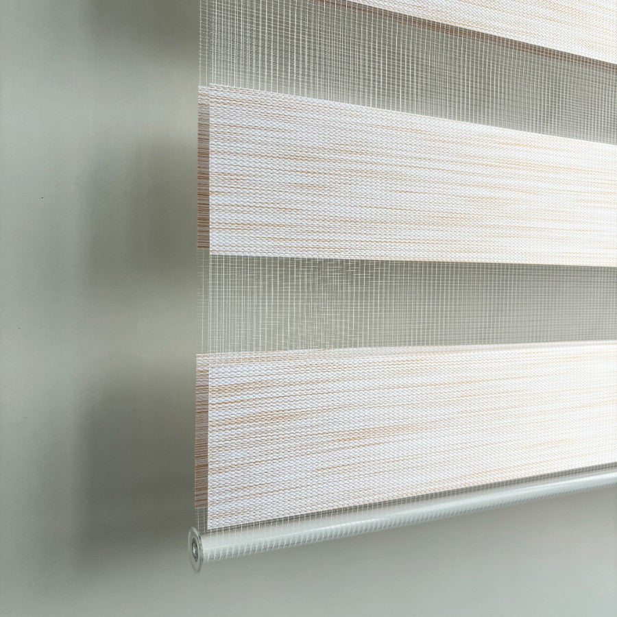 Warm Almond Basic Zebra Blinds