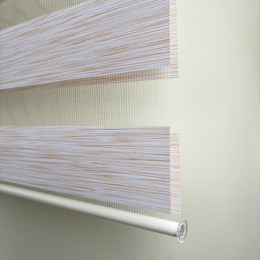Warm Almond Basic Zebra Blinds