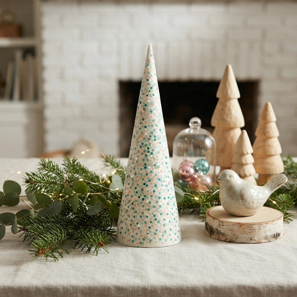 Yuletide Tree Table Top White