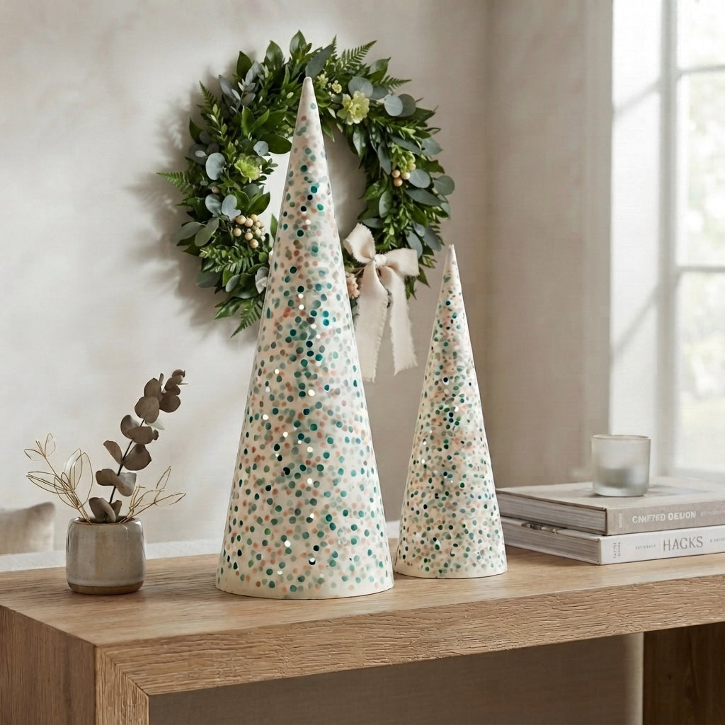 Yuletide Tree Table Top White