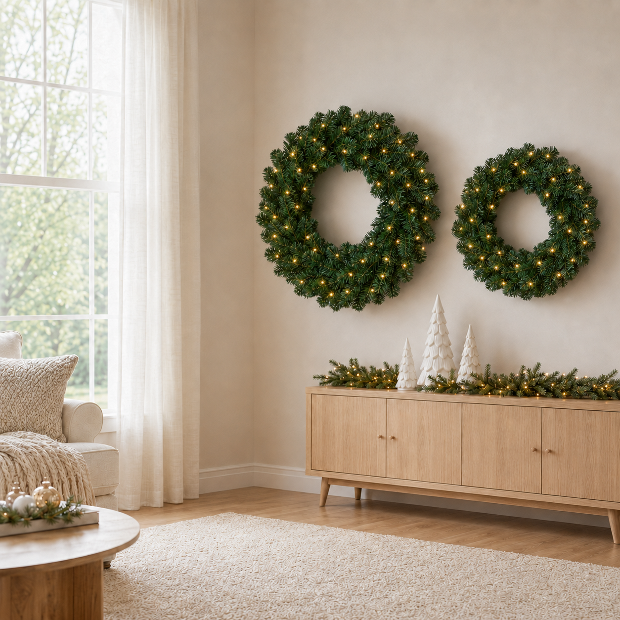 45cm Christmas Wreath 75 Tips