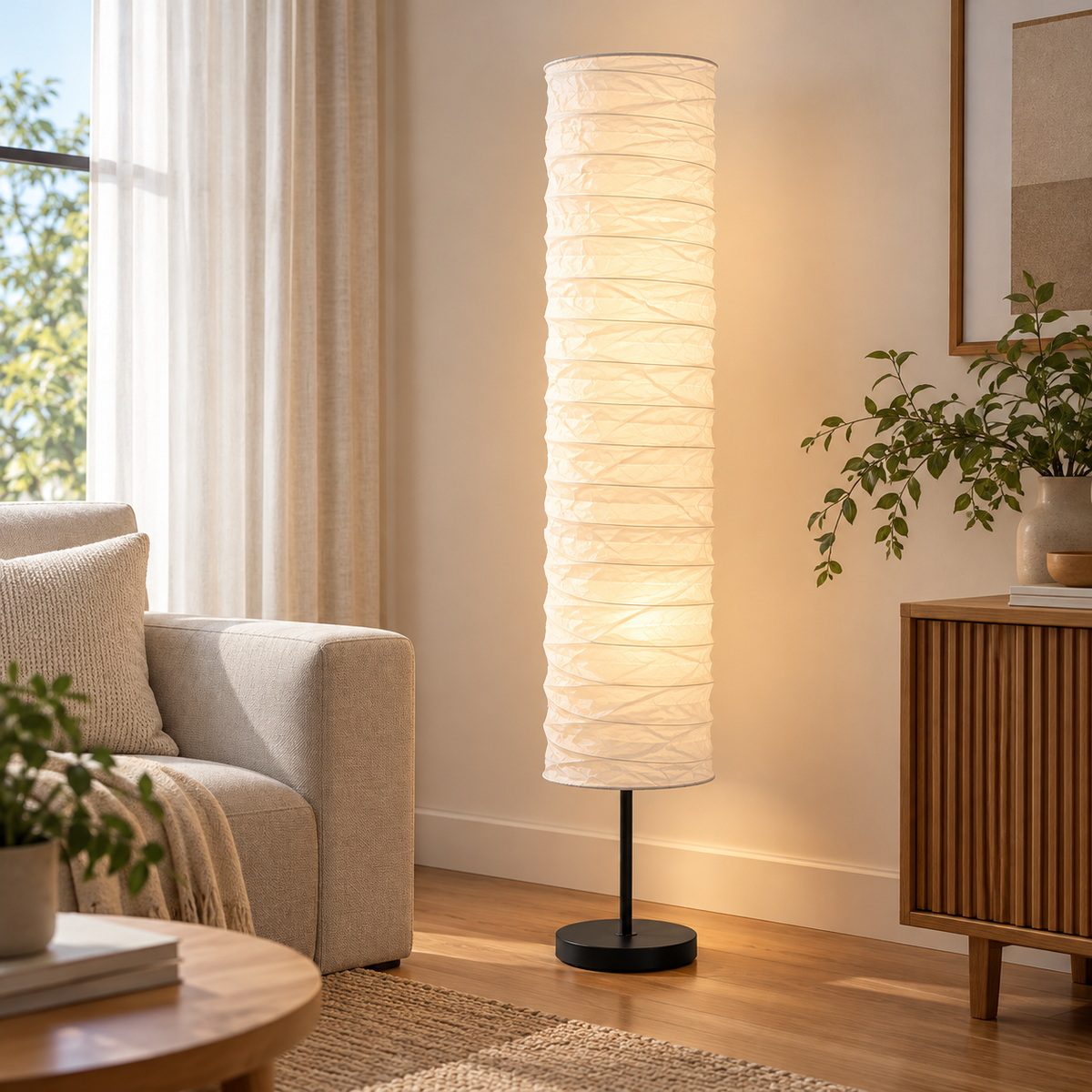 Baran Paper Floor Lamp Shade