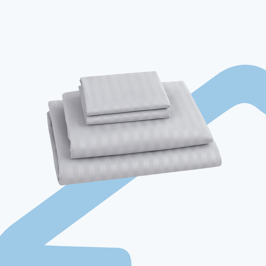 Deluxe Gray Plain 4pc Sheet Set