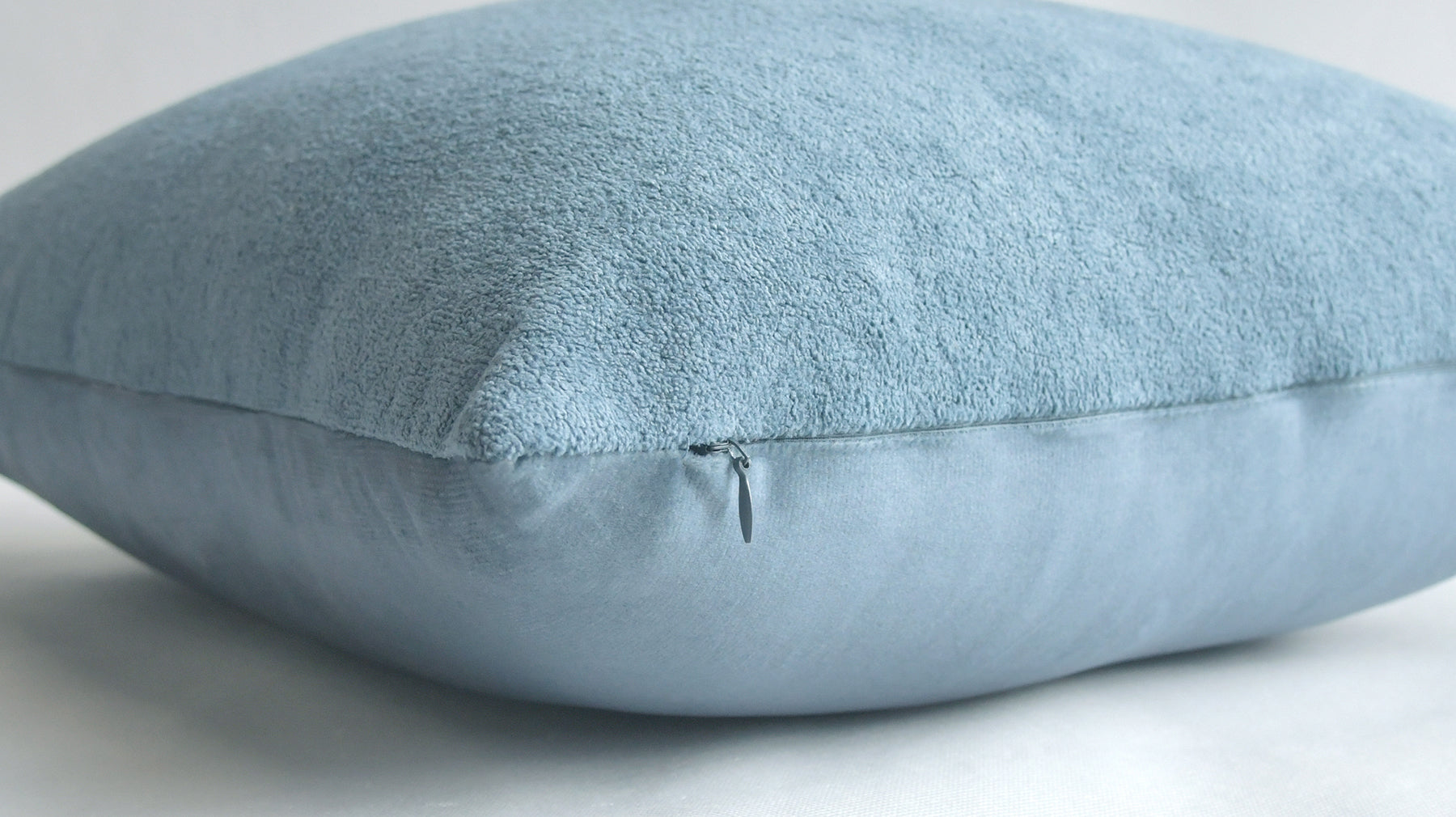 Safi Faux Sheep Lapis Blue Throw Pillowcase