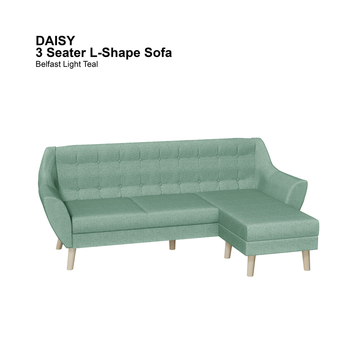 Daisy L-shape 3 Seat Sofa
