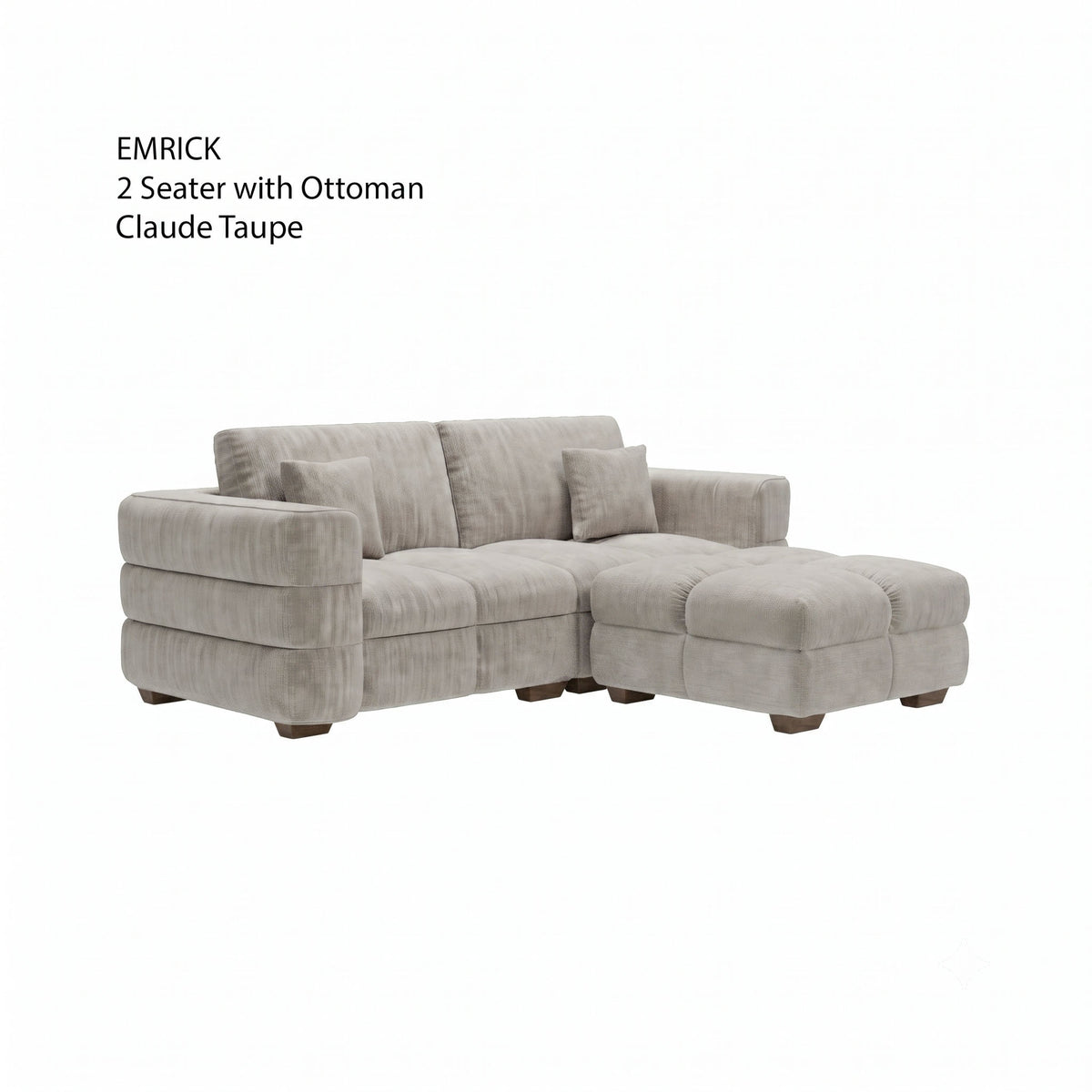 Emrick 2 Seater with Ottoman