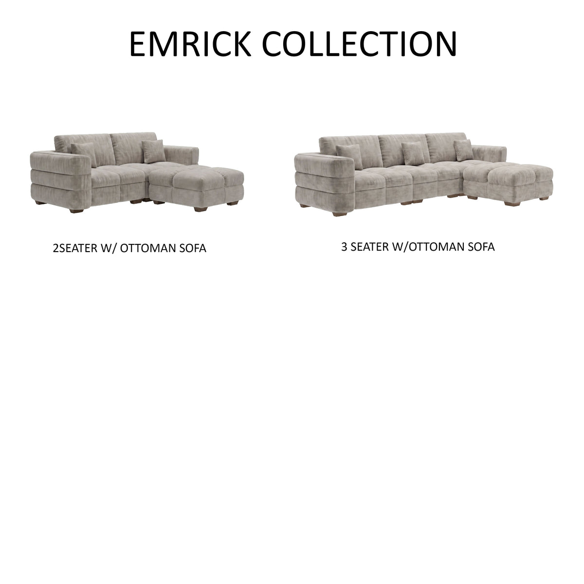 Emrick 2 Seater with Ottoman