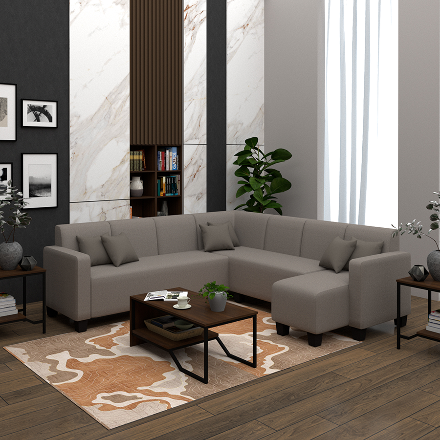 Eric Sectional 6 Seat with Chaise Corner (3L) Sofa