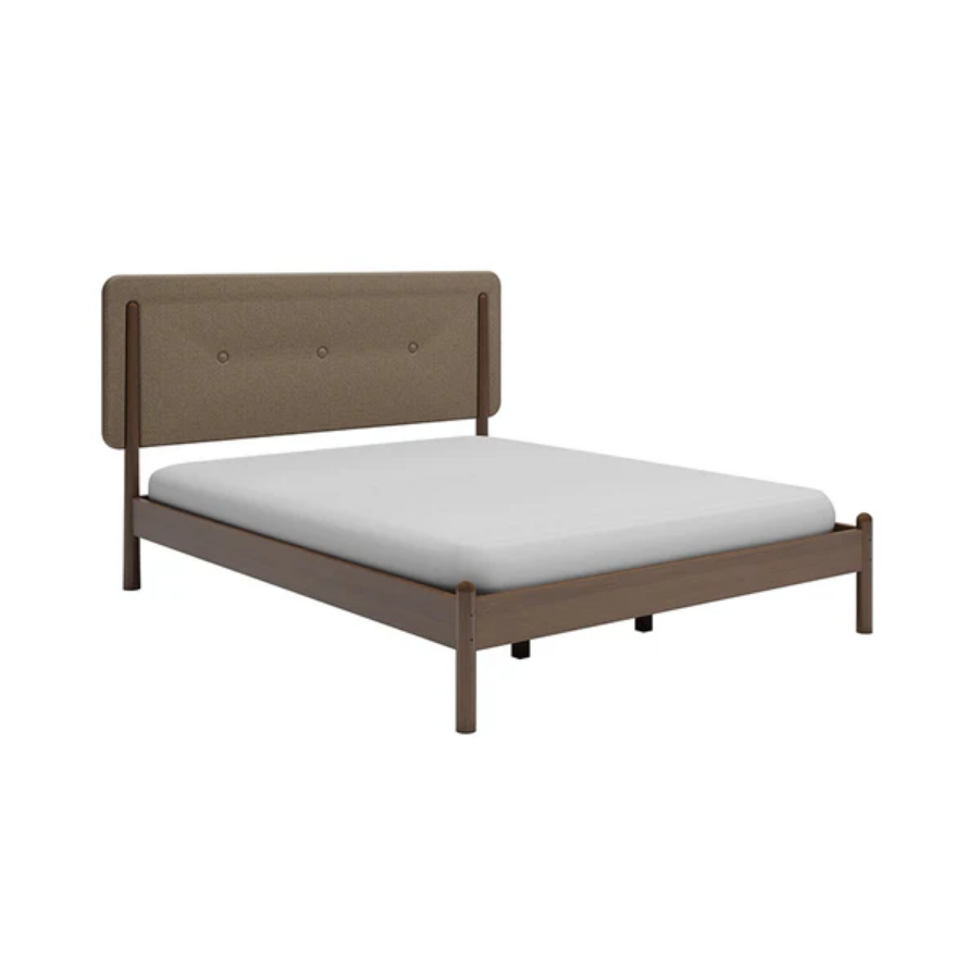 Frida 72x75" Bed - Walnut Brown