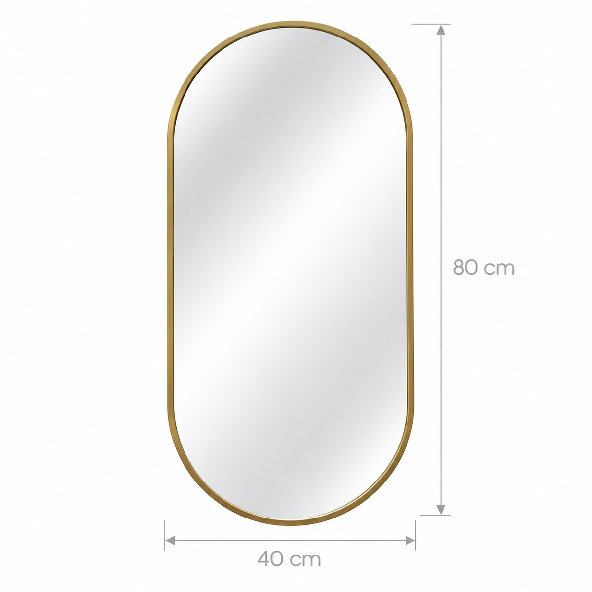 Janke Gold Pill Wall Mirror