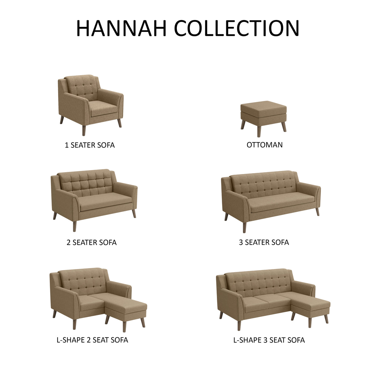 Hannah 1 Seater Sofa