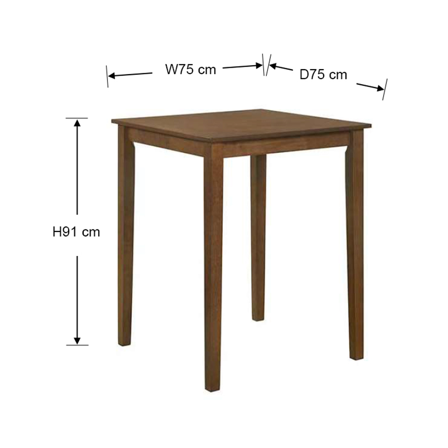#size_75 cm 2 Seat Bar Table
