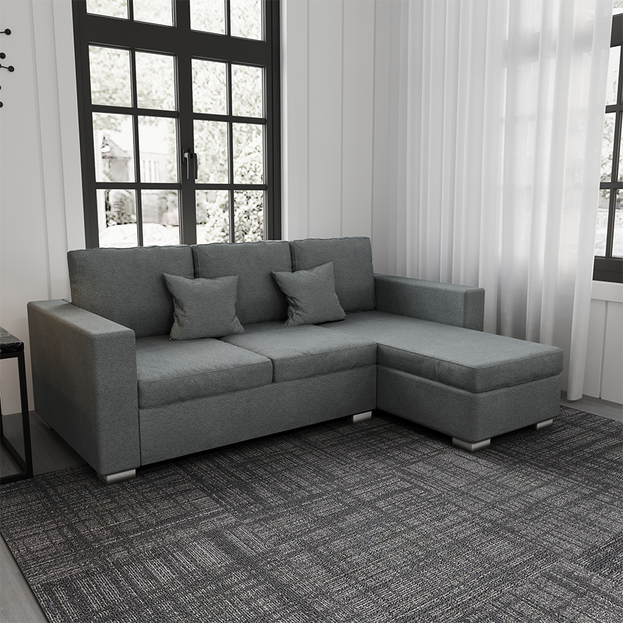 Lindsay L-shape 3 Seat with Chaise (Right Facing) Sofa