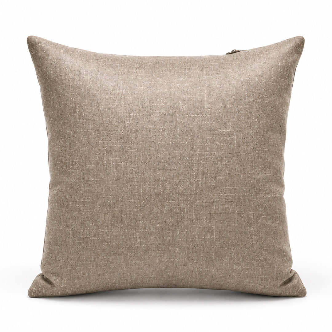 Leatherette Throw Pillow